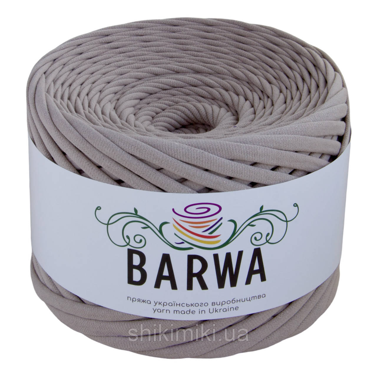Пряжа трикотажна Barwa (7-9 мм / 100 м), колір Французький сірий, фото 1