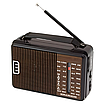 Радіоприймач на батарейках портативний з ремінцем радіо від мережі повнодіапазонний чорний, фото 9