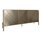 Комод з золотими металевими ніжками LION Амарант 168x40x76,5 см Дуб Аппалачі/Перламутровий металік (LION-041967), фото 2