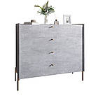 Комод із 4 шухлядами LION Wood із золотими ніжками 100х90х45 см Бетон (LION-042958), фото 2