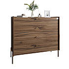 Комод із 4 шухлядами LION Wood із золотими ніжками 100х90х45 см Дуб Ліворно (LION-042965), фото 2