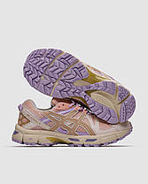 Жіночі кросівки Asics Gel Kahana 8 Beige Pink violet Асікс Гель Кахана 8 бежеві текстиль шкіра, фото 6