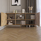 Комод відкритий на чорних металевих ніжках LION Грей Німфея Альба/Камінь (LION-042799), фото 4