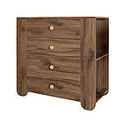 Комод для дитячої кімнати LION Інді з 4 шухлядами та бічними нішами Дуб Ліворно (LION-042941), фото 2