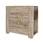 Комод для дитячої кімнати LION Інді з 4 шухлядами та бічними нішами Дуб сонома трюфель (LION-042943), фото 2