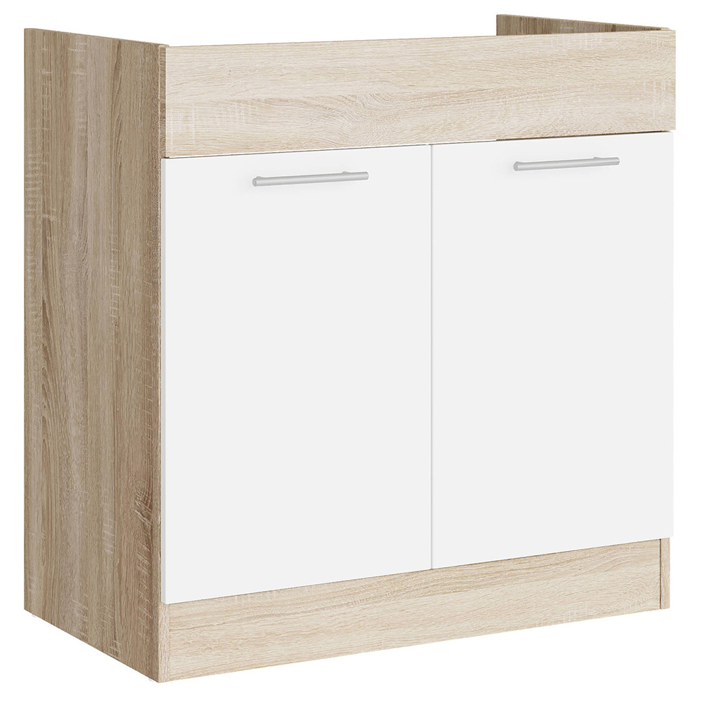 Кухонний модуль під мийку Еверест Еко 800 дуб сонома/німфея альба 80х46х82 см (DTM-071037), фото 1