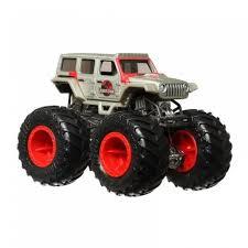 Машинка-Позашляховик Hot Wheels Jurassic Park Jeep Wrangler Monster Truck Freestyle Wreckers 1:64 HLT08