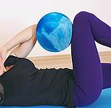 Синій м'яч для пілатесу та гімнастики діаметром 25 см., фото 4