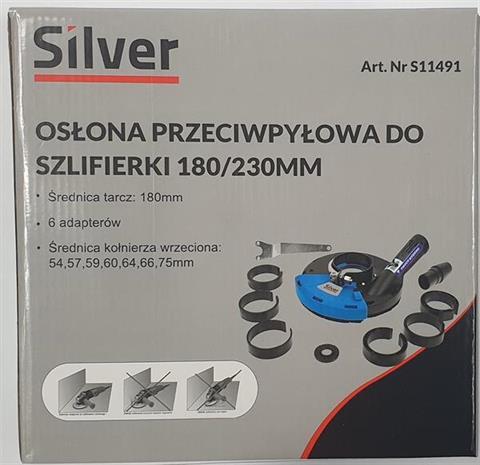 Пилосос для болгарки 180-230 мм Silver S11491 з'єднання пилососа зі шліфувальною машиною