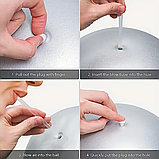 Синій м'яч для пілатесу та гімнастики діаметром 25 см., фото 8