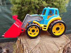 Трактор з ковшом навантажувач   ТЕХНОК жовто блакитний  Виготовлено в Україні Якість Швидка відправка