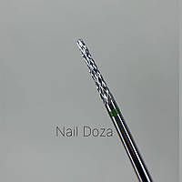 Насадка твердосплавна Nail Doza подовжена №6 (Зелена)