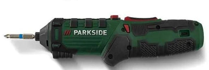 Акумуляторна викрутка Parkside PSSA 4 B2 шурупокрут Зелений
