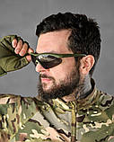 Тактичні балістичні захисні окуляри 5.11 FIVE ELEVEN 3 лінзи олива ВТ1127, фото 8