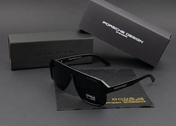 Окуляри чоловічі сонцезахисні Porsche Design поляризаційні (арт. P965) глянсова оправа, фото 4