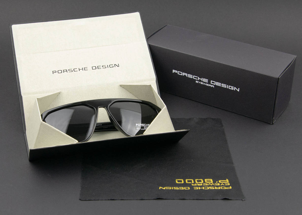 Окуляри чоловічі сонцезахисні Porsche Design поляризаційні (арт. P965) глянсова оправа, фото 1