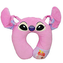 М'яка подушка, Підголівник, Рожева Стіч, Ангел Стіч, (Ліло і Стіч), 33 см