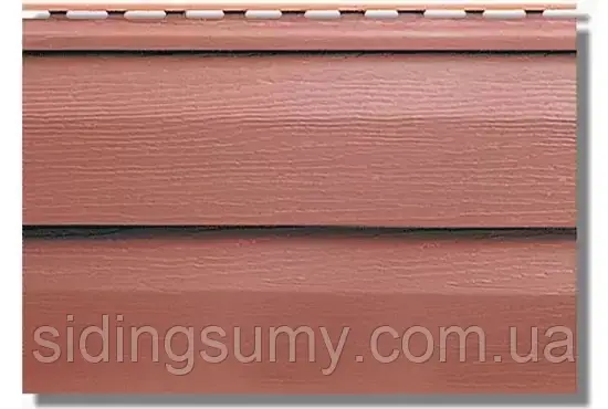 Сайдинг KANADA Плюс Преміум Червоно-коричневий акриловий, двопереломний, Альта-Профіль, 3660х230х1,1 мм, фото 1