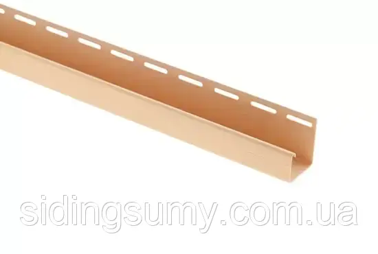 Планка Т-15 "J-trim" "BH" BlockHouse золотистий 3660 мм, фото 1