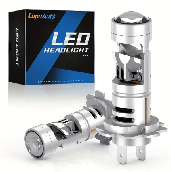 H7 LED Проєкторні Лампи для Автомобільних Фар з Лінзою — H7, фото 1
