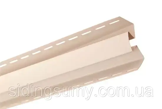 Планка Т-13 внутрішній кут "BH" BlockHouse бежева 3050 мм, фото 1