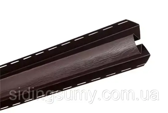 Планка Т-13 внутрішній кут "BH" BlockHouse коричнева 3050 мм, фото 1