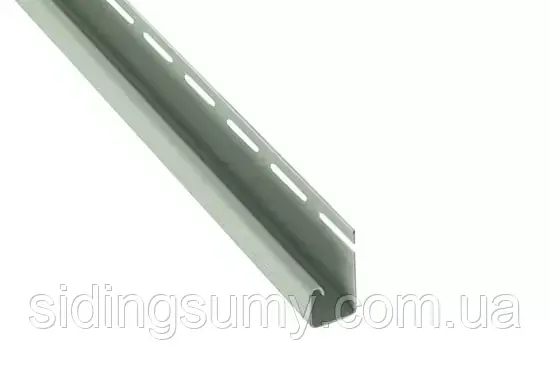 Планка "J-trim" Alta-Siding сіро-зелена 3660 мм, фото 1