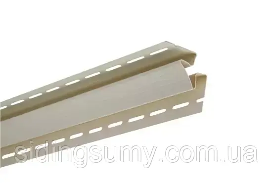 Планка "внутрішній кут" Alta-Siding бежева 3050 мм, фото 1
