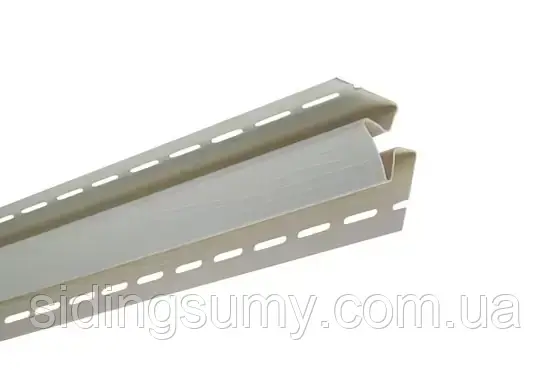 Планка "внутрішній кут" Alta-Siding кремова 3050 мм, фото 1