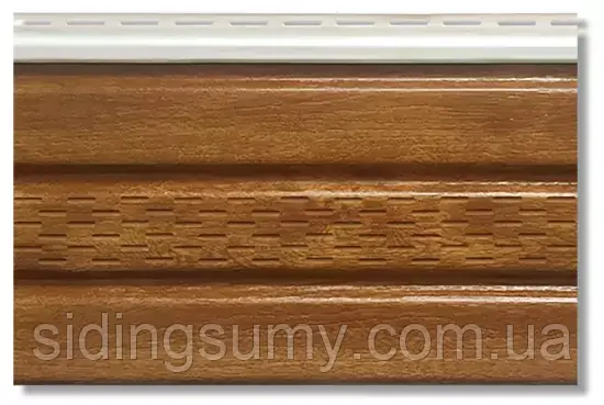 Софіт Т-20 У дуб золотистий, з частковою перфорацією 3000х230 мм, фото 1