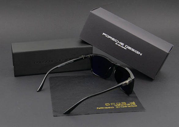 Окуляри чоловічі сонцезахисні Porsche Design поляризаційні (арт. P6773) глянсова оправа, фото 5