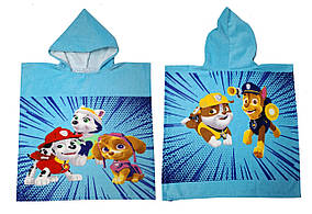 Пляжне пончо дитяче 60x120 Disney Paw Patrol для хлопчика бавовняне Туреччина