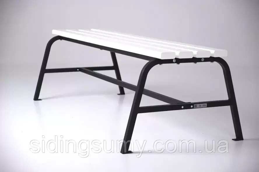 Лавка Classic без спинки / Біло-чорний, фото 1