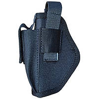 Кобура ЛІВША для ПМ Molle, система кріплення моллі з чохлом підсумком для магазину чорна