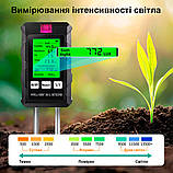 Тестер 6 в 1 ґрунту ST03 вимірник для садівництва Портативний, фото 6