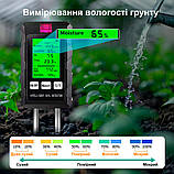 Тестер 6 в 1 ґрунту ST03 вимірник для садівництва Портативний, фото 7