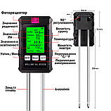 Тестер 6 в 1 ґрунту ST03 вимірник для садівництва Портативний, фото 8