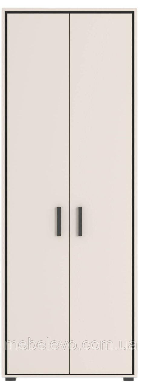 Шафа Прайм комбінована SZF2DC  2200х800х600мм кашемір + чорний Гербор