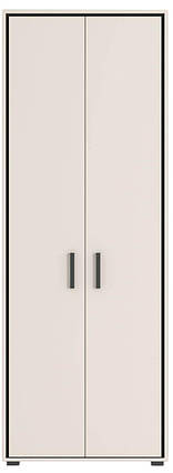 Шафа Прайм комбінована SZF2DC 2200х800х600мм кашемір + чорний Гербор, фото 1