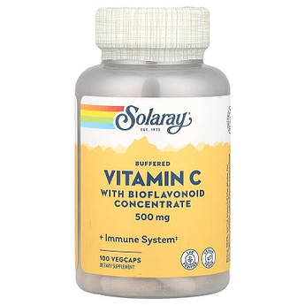 Вiтамiн С з біофлавоноїдами Solaray Vitamin C 500 мг 100 капсул