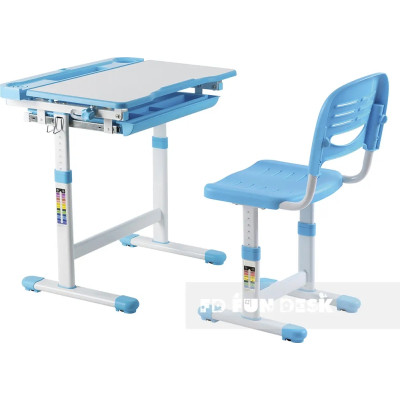 Парта зі стільцем FunDesk Cantare Blue, фото 1