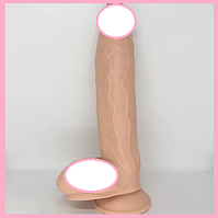 Великий фалоімітатор з мошонкою, Реалістичний Фалос 31 см, Інтимні іграшки