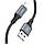 Кабель Hoco X86 Spear silicone USB - Lightning 2.4A/1m (Чорний), фото 4