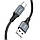 Кабель Hoco X86 Spear silicone USB - Type-C 3A/1m (Чорний), фото 4