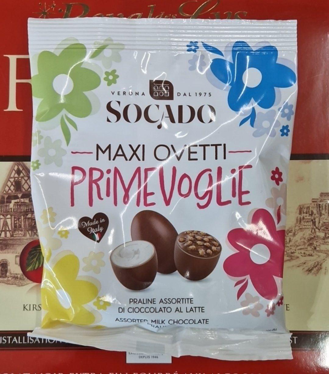 Шоколадні яйця з начинкою Socado Primevoglie 110 г.