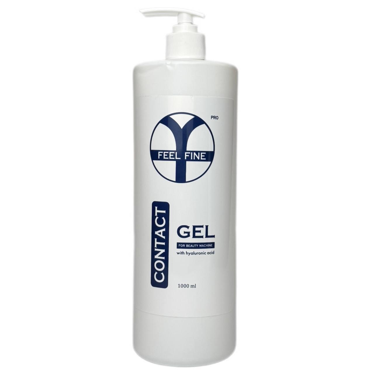 Контактний гель з гіалуроновою кислотою CONTACT GEL WITH HYALURONIC ACID FEEL FINE 1000 мл