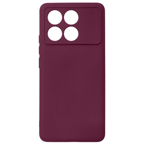 Чохол Soft Silicone Case Full для Xiaomi Poco X6 Pro 5G (Maroon)