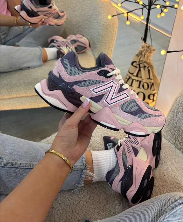Жіночі кросівки New Balance 9060 Pink Lavender Нью Беланс рожеві замшеві круті красиві модні