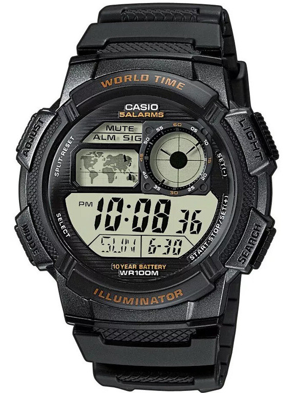 Casio AE-1000W-1AV Чоловічий час годинника + Коробка