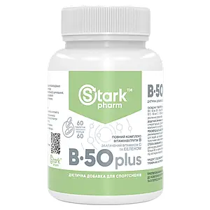 Вітамін В комплекс Stark Pharm B-50 Plus 60 таб.